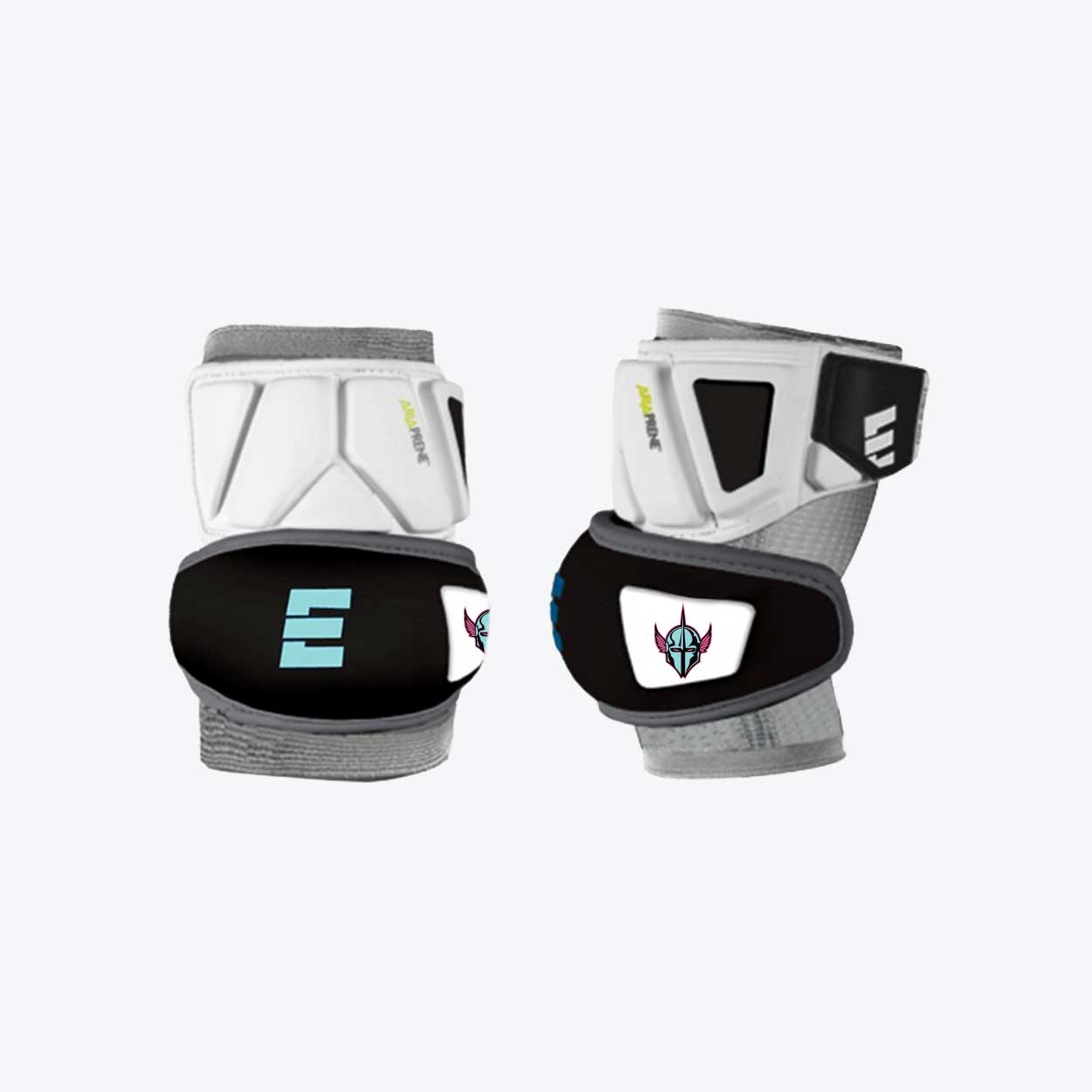 Official PLL Integra Elite Elbow Caps Chrome Epoch Lacrosse