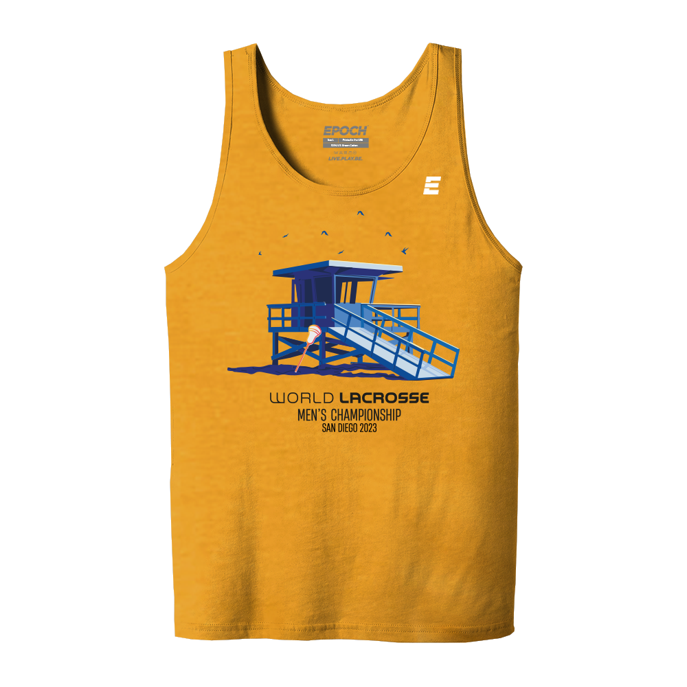 Lifeguard - World Lacrosse - Men's Tank - Gold